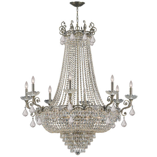Product image for Majestic 20 Light Chandelier - Historic Brass w/ Swarovski Strass Crystal