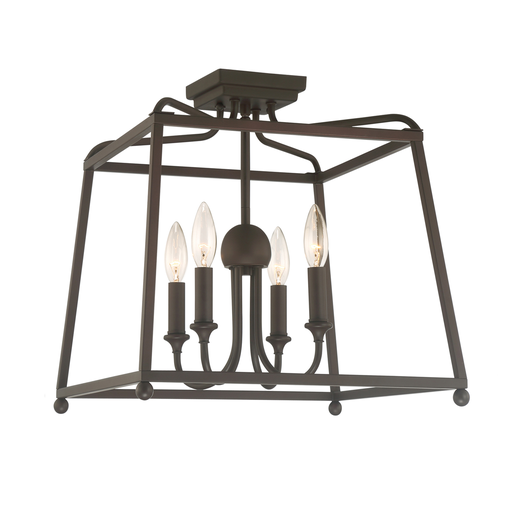 Product image for Sylvan 4 Light Semi-Flush Mount - Dark Bronze
