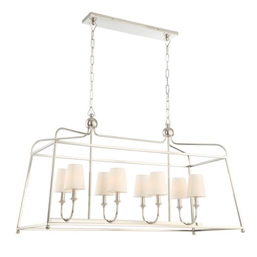 Product image for Sylvan 8 Light Chandelier - Polished Nickel