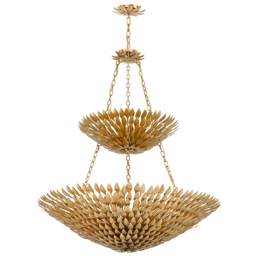 Product image for Broche 18 Light Chandelier - Antique Gold