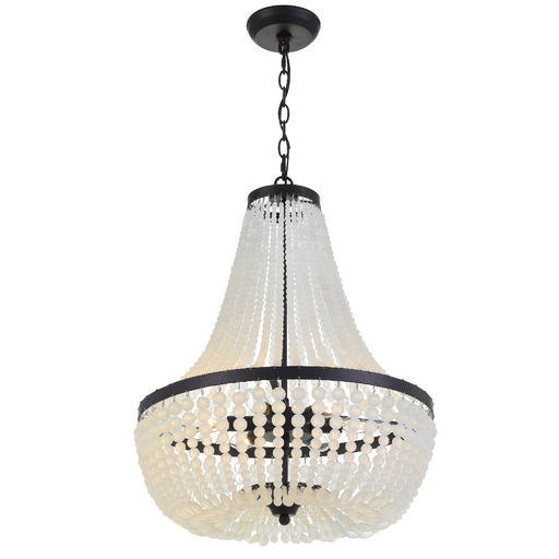 Product image for Rylee 6 Light Chandelier - Matte Black