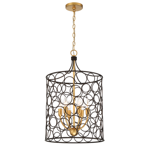 Product image for Stemmons 6 Light Pendant - Bronze/Antique Gold