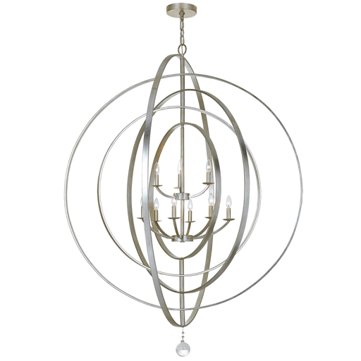 Product image for Luna 9 Light Chandelier - Antique Silver