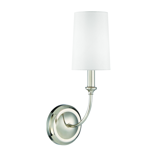 Product image for Sylvan 1 Light Wall Sconce - Polished Nickel