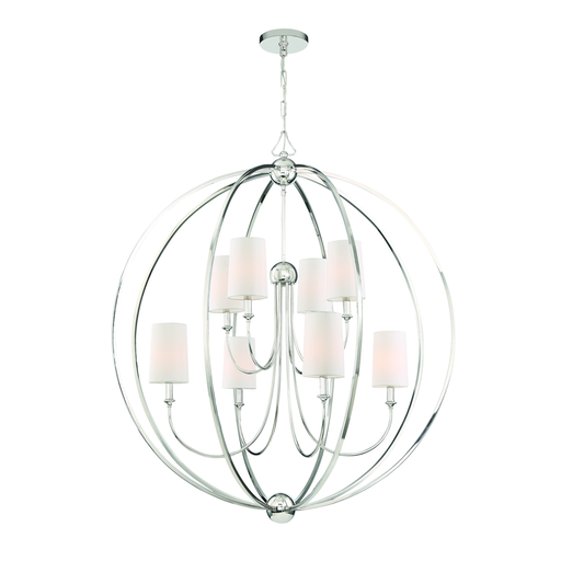 Product image for Sylvan 8 Light Chandelier - Polished Nickel