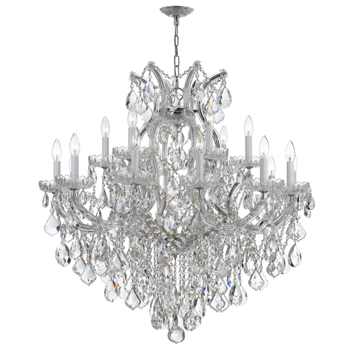 Product image for Maria Theresa 19 Light Chandelier - Polished Chrome w/ Hand Cut Crystal