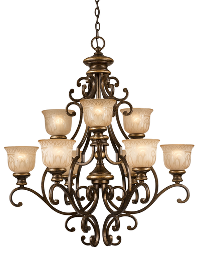 Product image for Norwalk 9 Light Chandelier - Bronze Umber