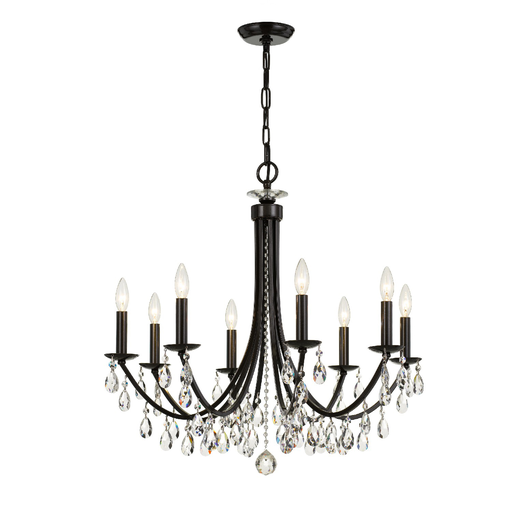 Product image for Bridgehampton 8 Light Chandelier - Vibrant Bronze w/ Swarovski Spectra Crystal