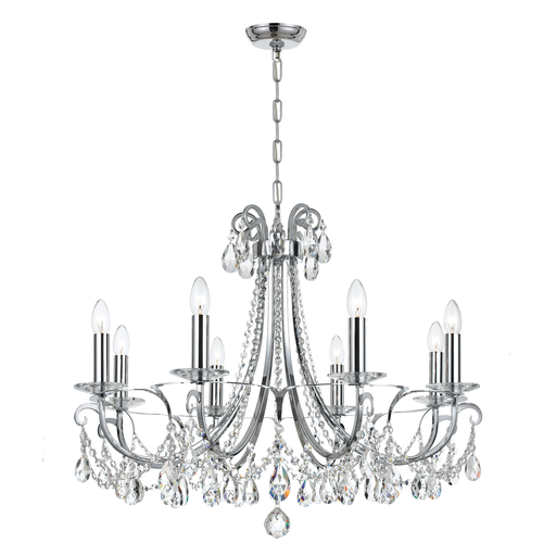 Product image for Othello 8 Light Chandelier - Polished Chrome w/ Swarovski Strass Crystal