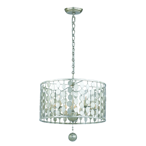 Product image for Layla 5 Light Chandelier - Antique Silver