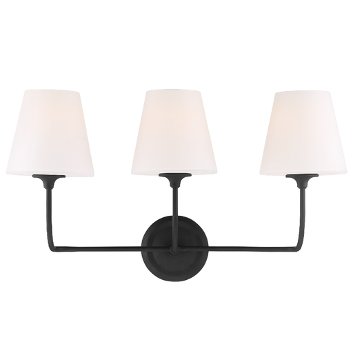 Product image for Sylvan 3 Light Vanity - Black Forged
