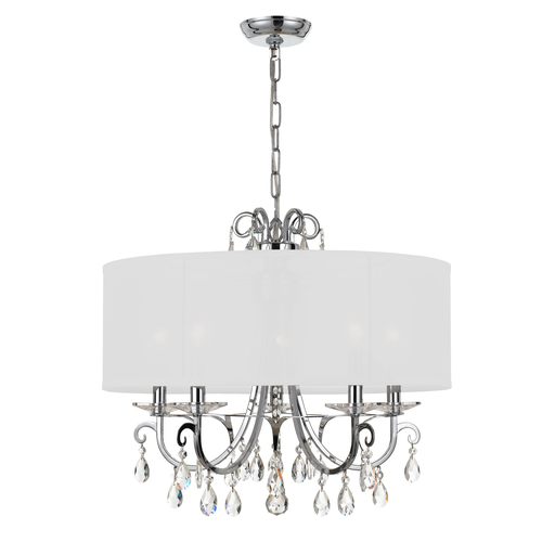 Product image for Othello 5 Light Chandelier - Polished Chrome w/ Swarovski Strass Crystal