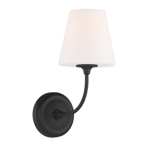 Product image for Sylvan 1 Light Wall Sconce - Black Forged