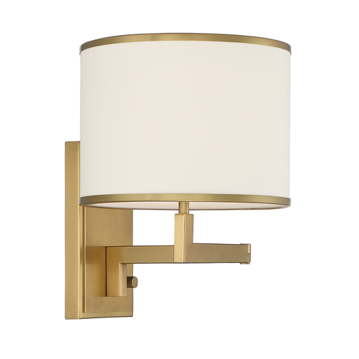 Product image for Madison 1 Light Wall Sconce - Aged Brass