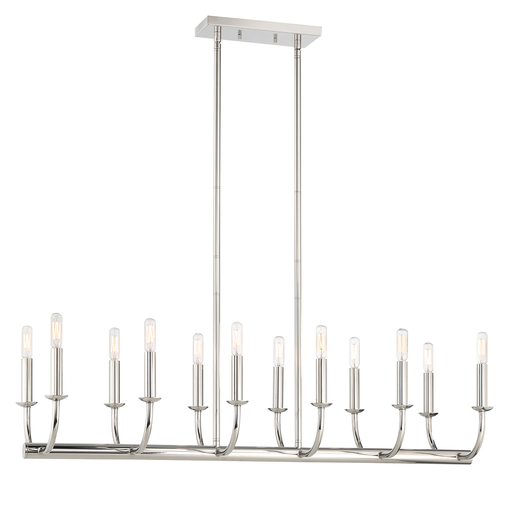 Product image for Bailey 12 Light Chandelier - Polished Nickel