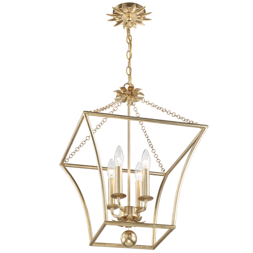 Product image for Broche 4 Light Pendant - Antique Gold