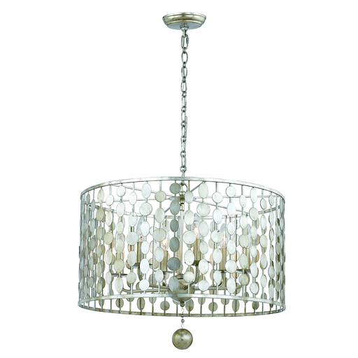 Product image for Layla 6 Light Chandelier - Antique Silver