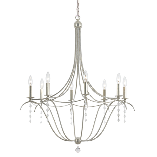 Product image for Metro 8 Light Chandelier - Antique Silver