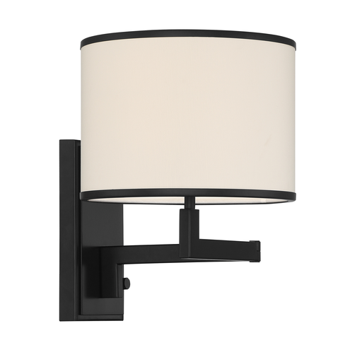 Product image for Madison 1 Light Wall Sconce - Matte Black