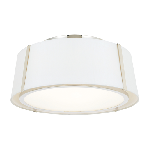 Product image for Fulton 3 Light Semi-Flush Mount - Polished Nickel