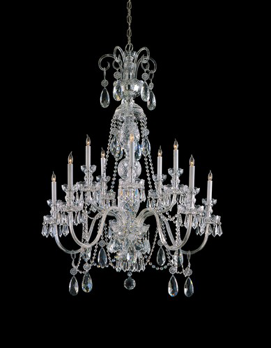 Product image for Traditional Crystal 10 Light Chandelier - Polished Chrome