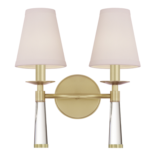 Product image for Baxter 2 Light Wall Sconce - Aged Brass