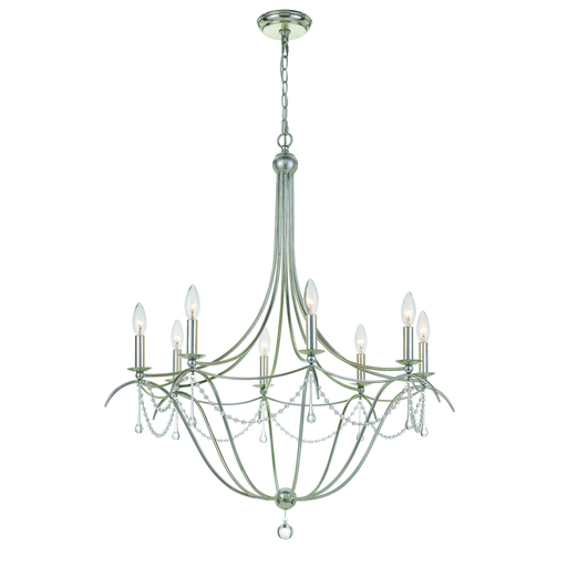Product image for Metro 8 Light Chandelier - Antique Silver