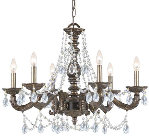 Product image for Paris Market 6 Light Chandelier - Venetian Bronze w/ Hand Cut Crystal
