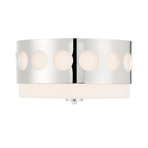 Product image for Kirby 2 Light Flush Mount - Polished Nickel