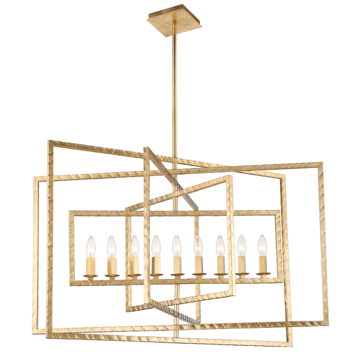 Product image for Capri 9 Light Chandelier - Antique Gold