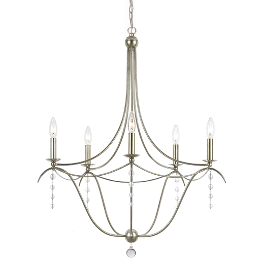 Product image for Metro 5 Light Chandelier - Antique Silver