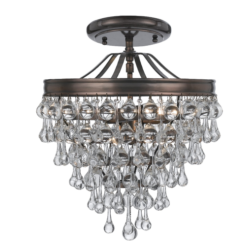 Product image for Calypso 3 Light Semi-Flush Mount - Vibrant Bronze