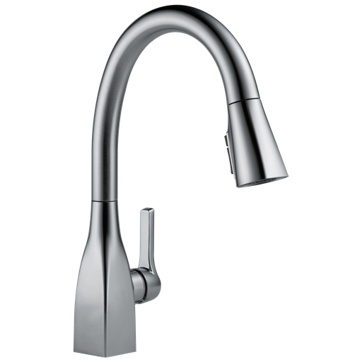 Delta Mateo®: Single Handle Pull-Down Kitchen Faucet With Shieldspray® Technology - Single Handle Lever - Arctic Stainless