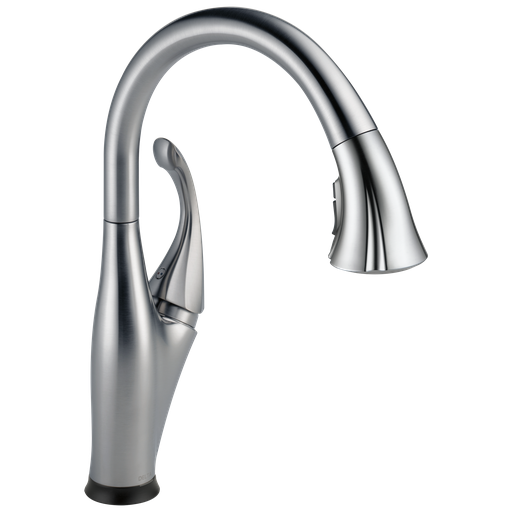 Delta Addison™: Single Handle Pull-Down Kitchen Faucet With Touch2O® And Shieldspray® Technologies - Single Handle Lever - Arctic Stainless