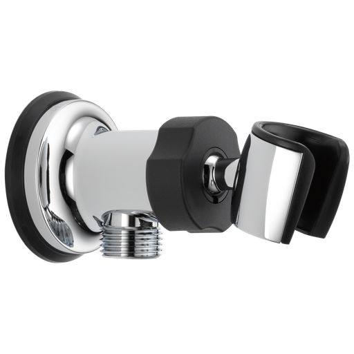 Delta Universal Showering Components: Adjustable Wall Mount Elbow - Chrome