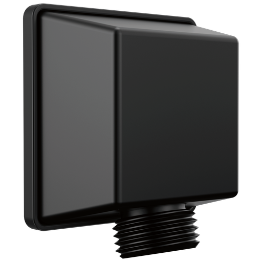 Delta Universal Showering Components: Square Wall Elbow For Hand Shower - Matte Black