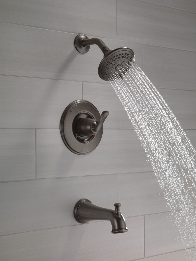 Delta Linden™: Monitor® 14 Series Tub & Shower Trim - Single Handle Lever - Venetian Bronze