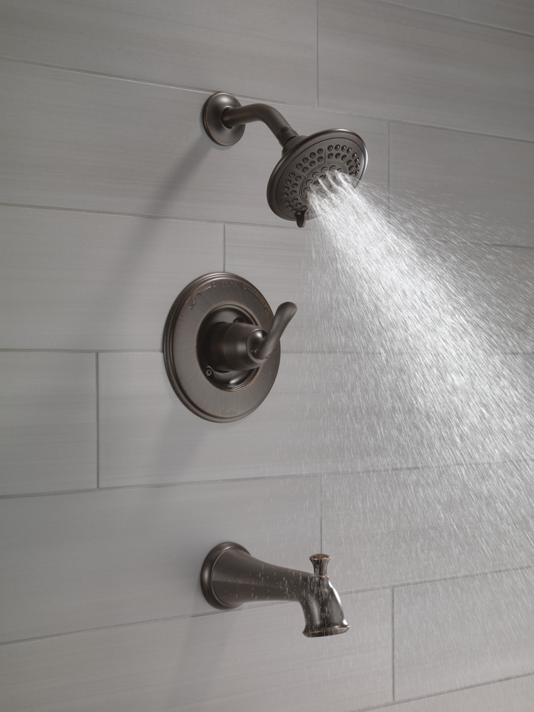 Delta Linden™: Monitor® 14 Series Tub & Shower Trim - Single Handle Lever - Venetian Bronze