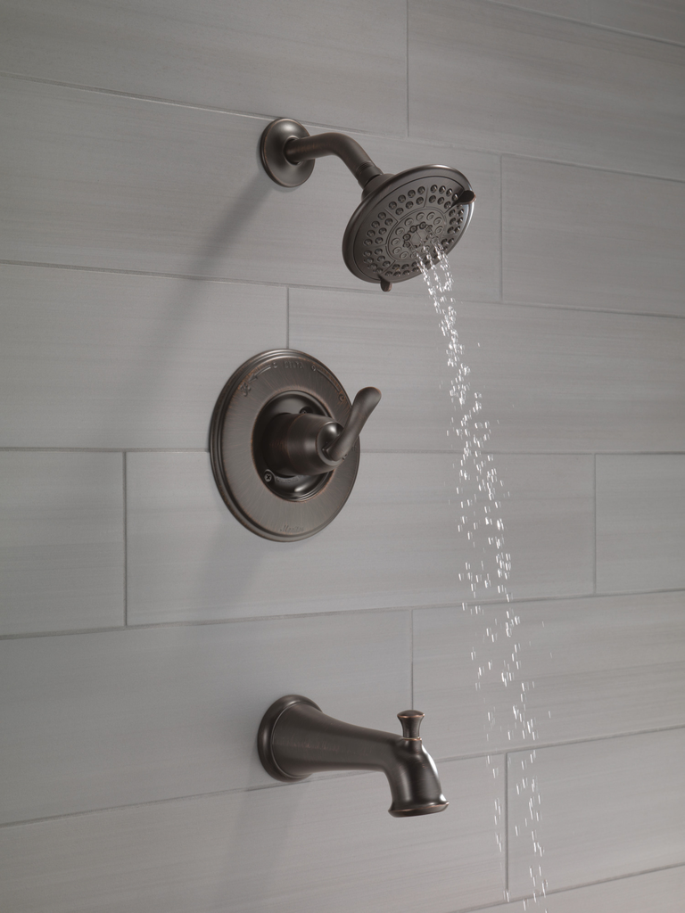 Delta Linden™: Monitor® 14 Series Tub & Shower Trim - Single Handle Lever - Venetian Bronze
