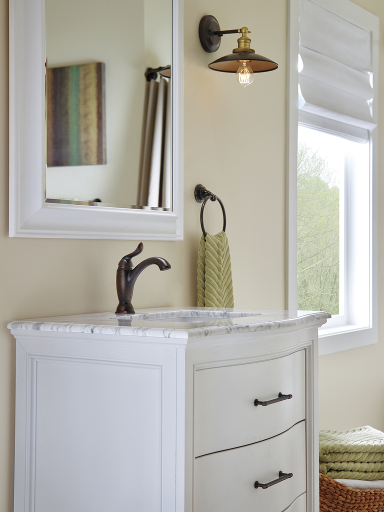 Delta Linden™: Single Handle Bathroom Faucet - Single Handle Lever - Venetian Bronze