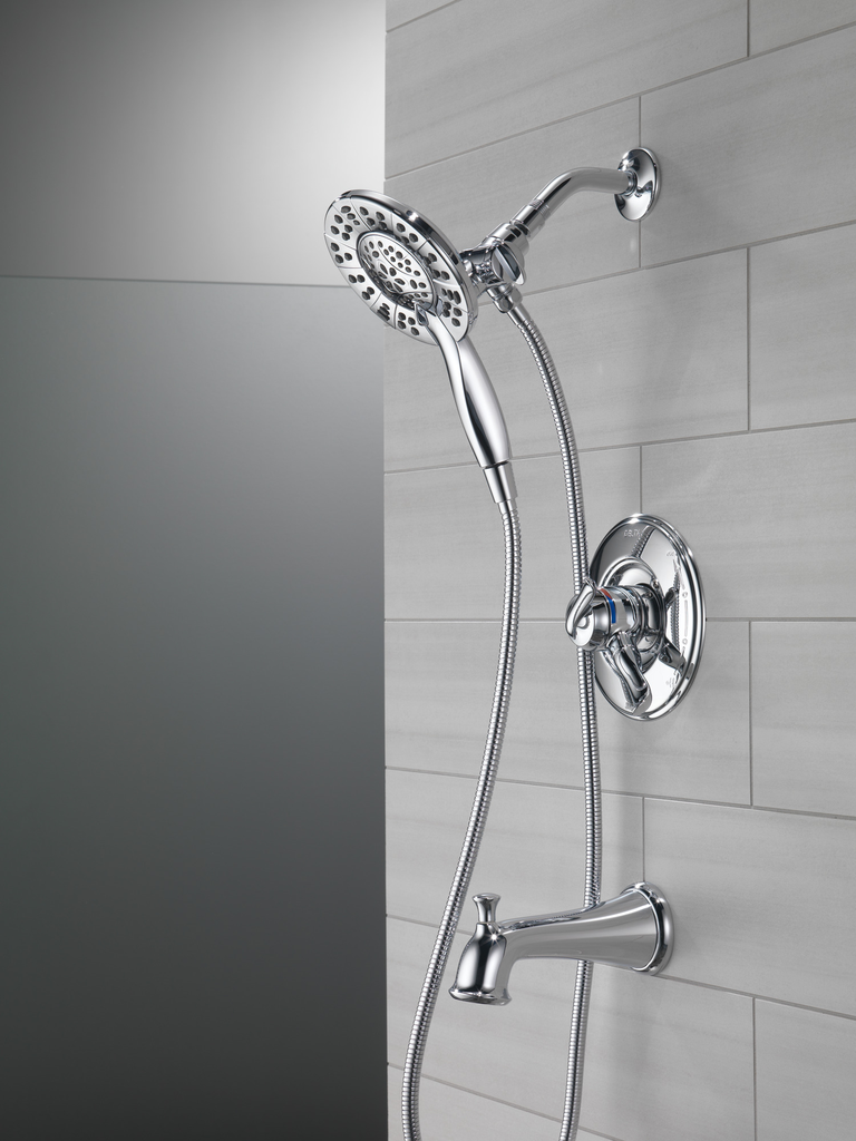 Delta Linden™: Monitor® 17 Series Tub & Shower Trim With In2Ition® - Single Handle Lever - Chrome