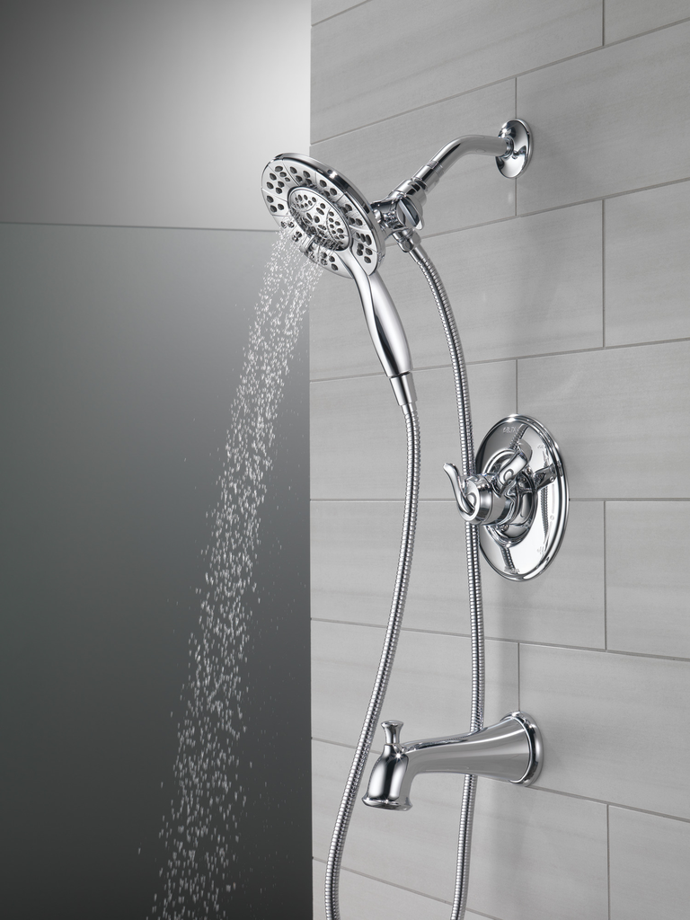 Delta Linden™: Monitor® 17 Series Tub & Shower Trim With In2Ition® - Single Handle Lever - Chrome