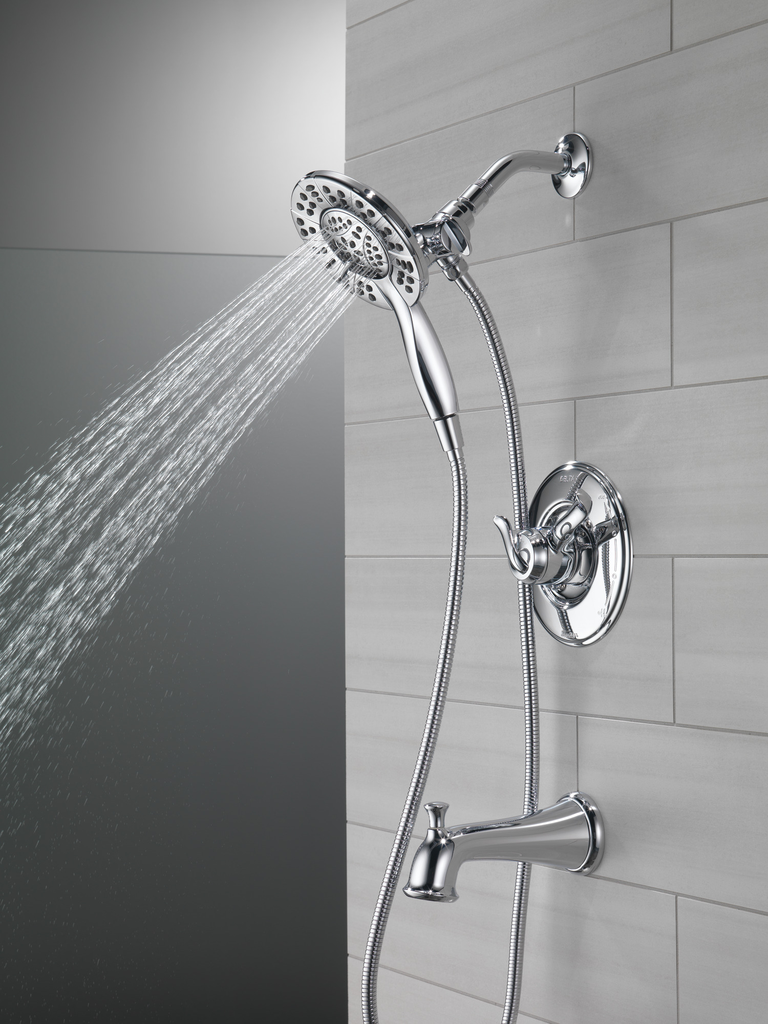 Delta Linden™: Monitor® 17 Series Tub & Shower Trim With In2Ition® - Single Handle Lever - Chrome