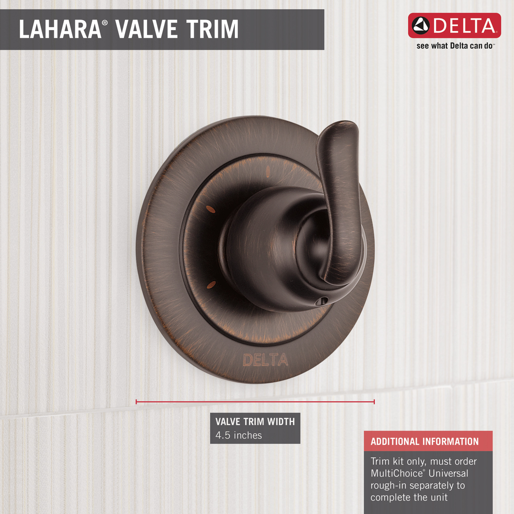 Delta Linden™: 3-Setting 2-Port Diverter Trim - Single Handle Lever - Venetian Bronze