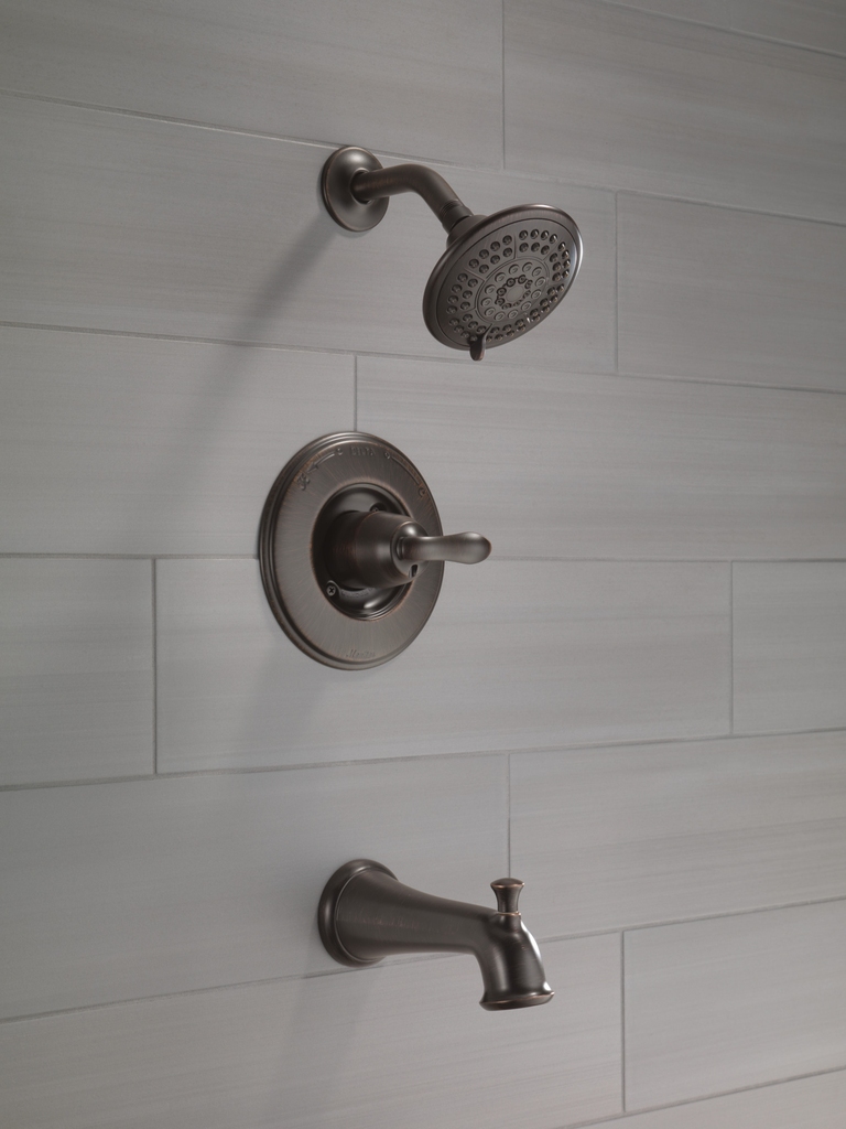 Delta Linden™: Monitor® 14 Series Tub & Shower Trim - Single Handle Lever - Venetian Bronze