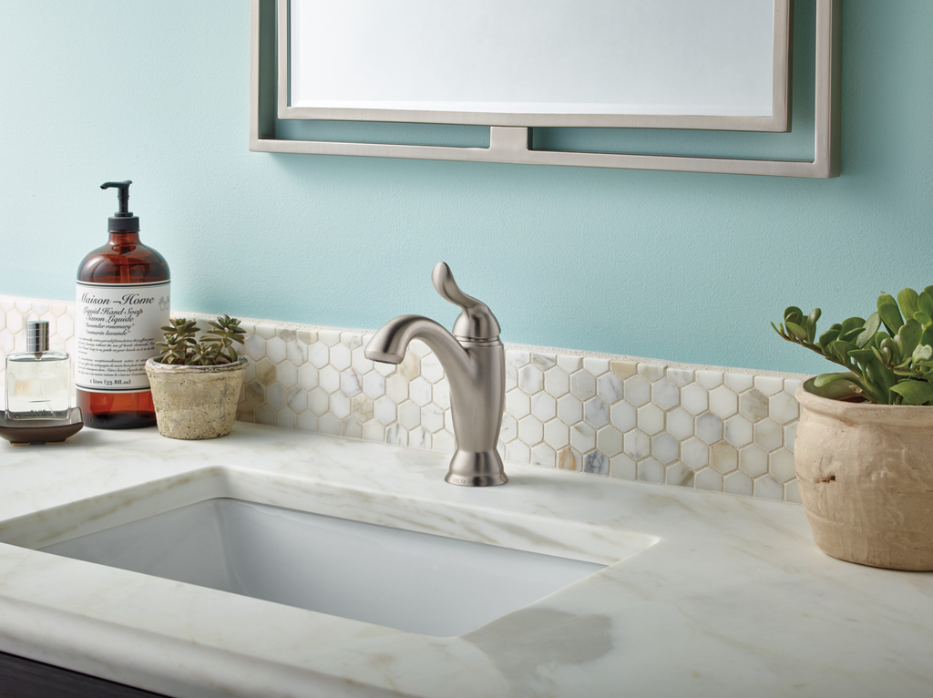 Delta Linden™: Single Handle Bathroom Faucet - Single Handle Lever - Stainless