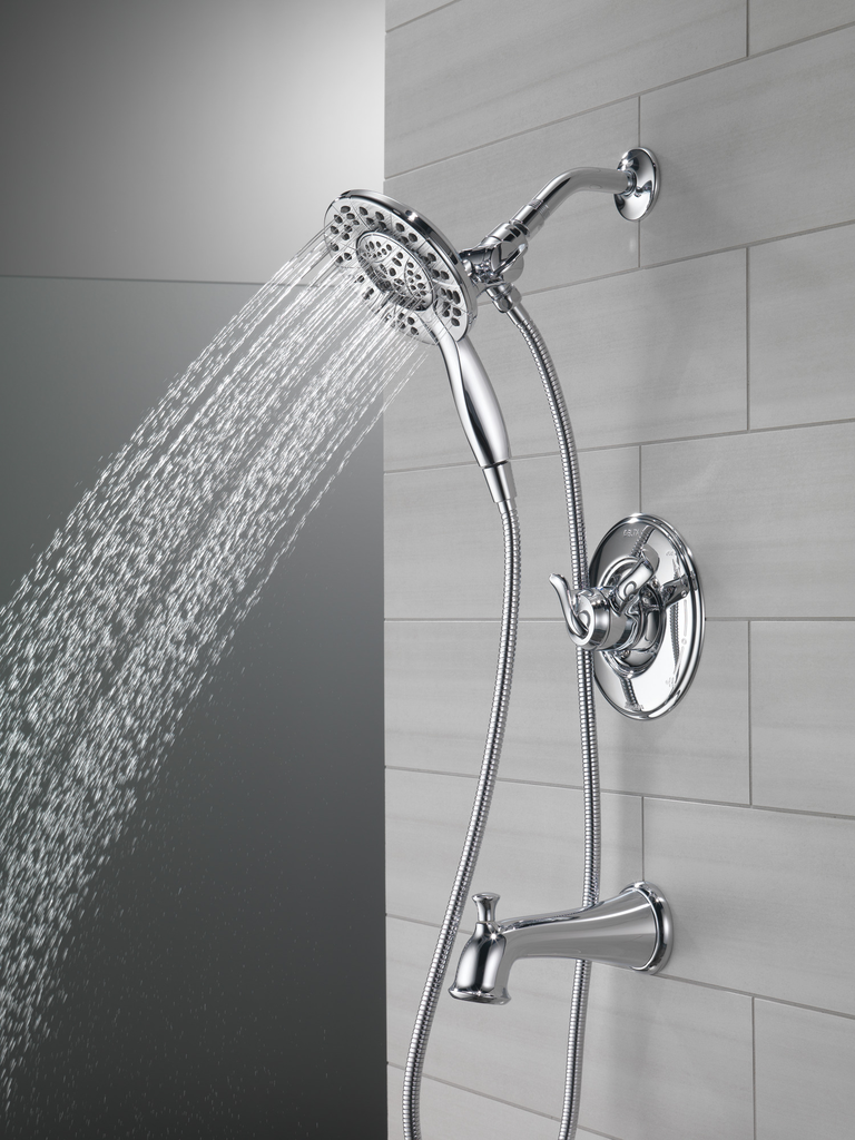Delta Linden™: Monitor® 17 Series Tub & Shower Trim With In2Ition® - Single Handle Lever - Chrome
