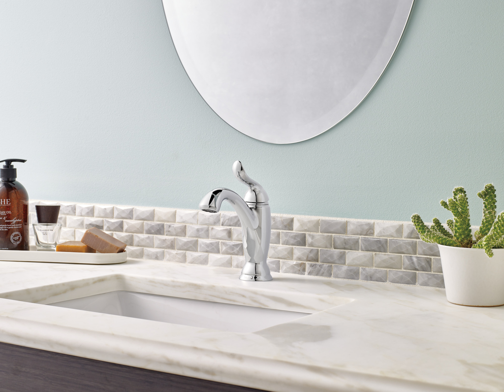 Delta Linden™: Single Handle Bathroom Faucet - Single Handle Lever - Chrome