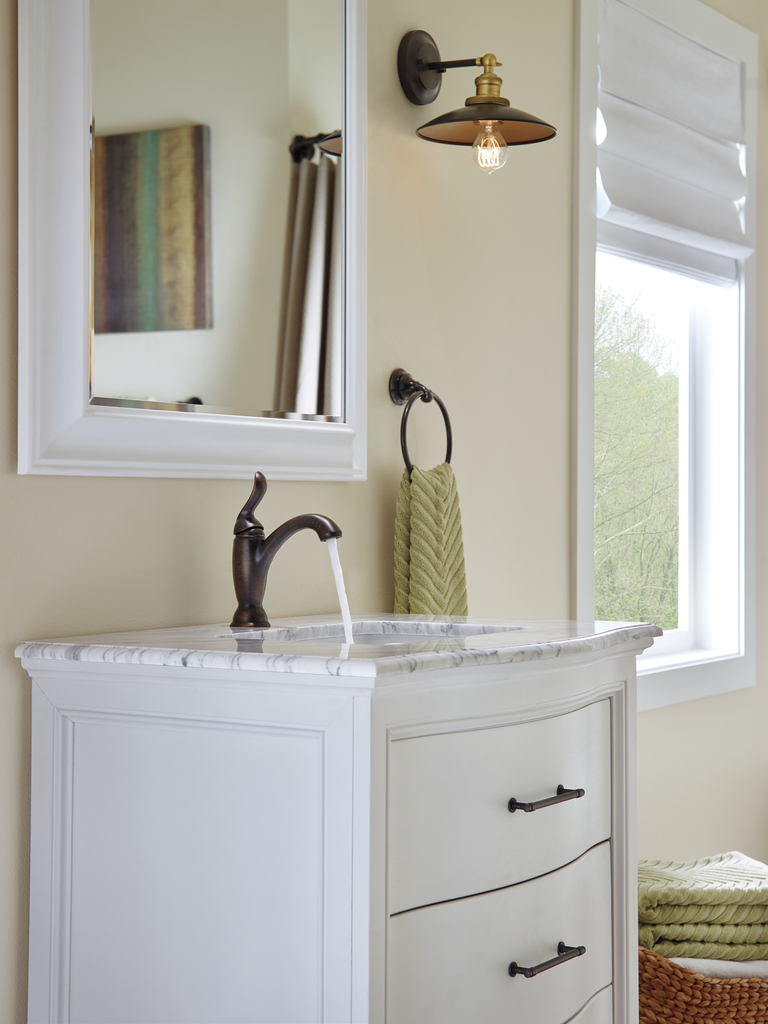 Delta Linden™: Single Handle Bathroom Faucet - Single Handle Lever - Venetian Bronze
