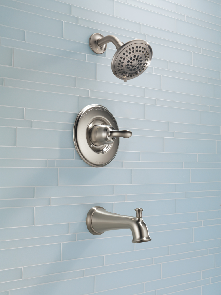 Delta Linden™: Monitor® 14 Series Tub & Shower Trim - Single Handle Lever - Stainless